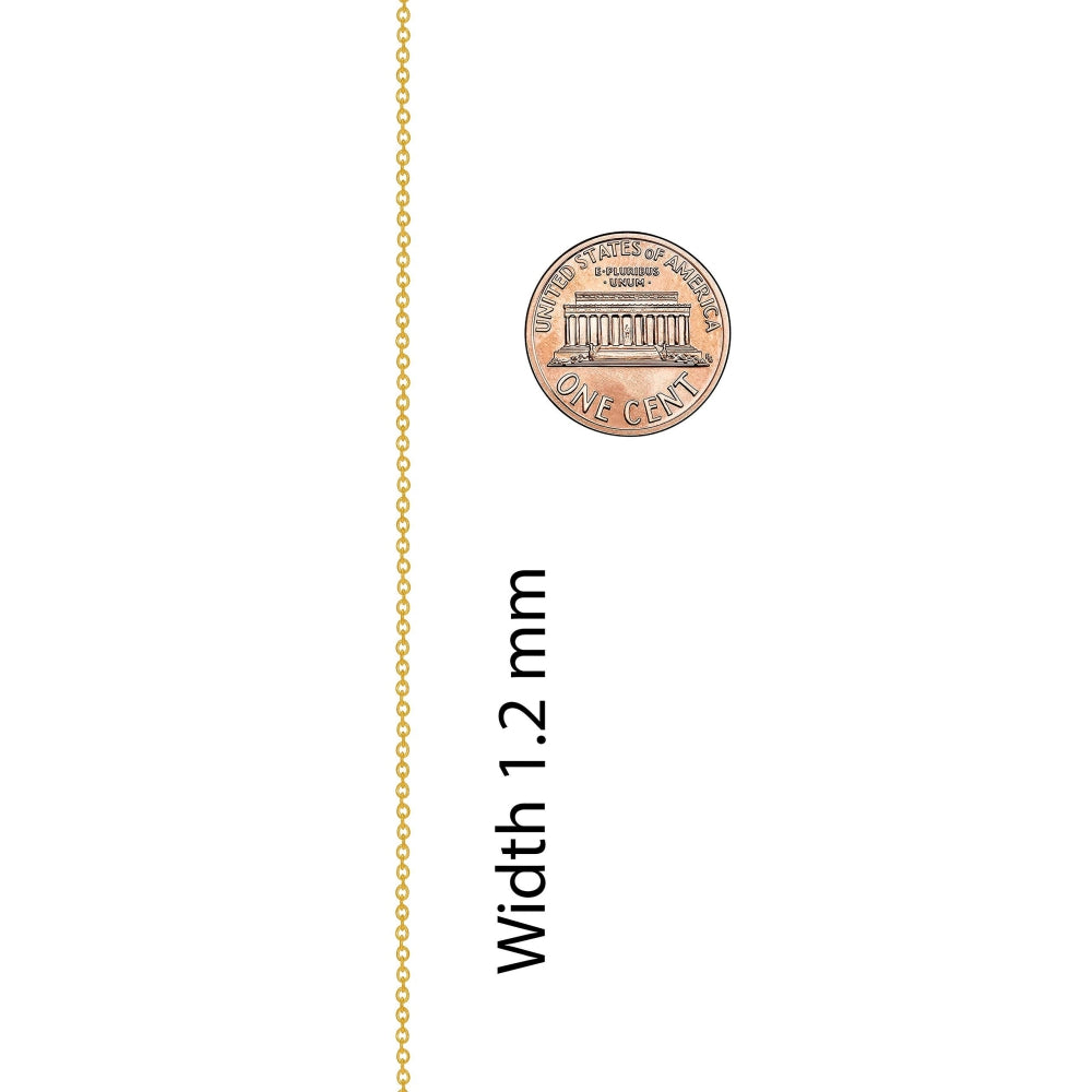 1.2mm Cable Link Chain Necklace
