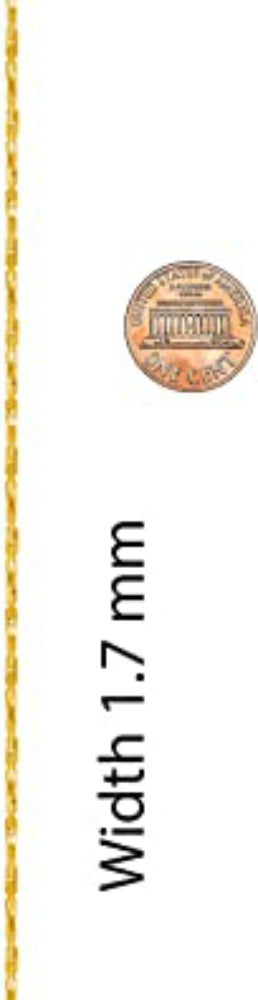 1.7mm Twisted Cobra Chain Necklace