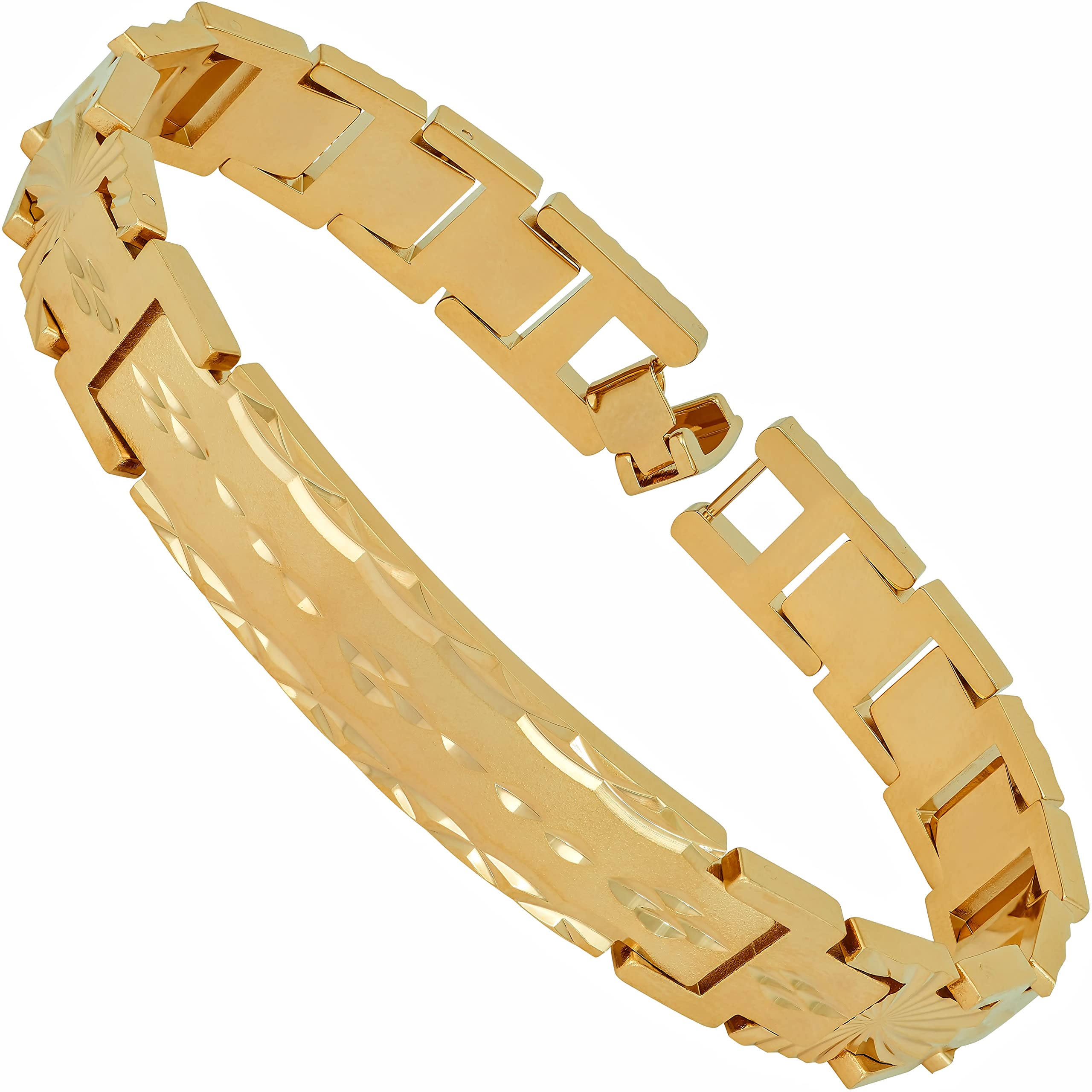 12mm Diamond Cut ID Bracelet