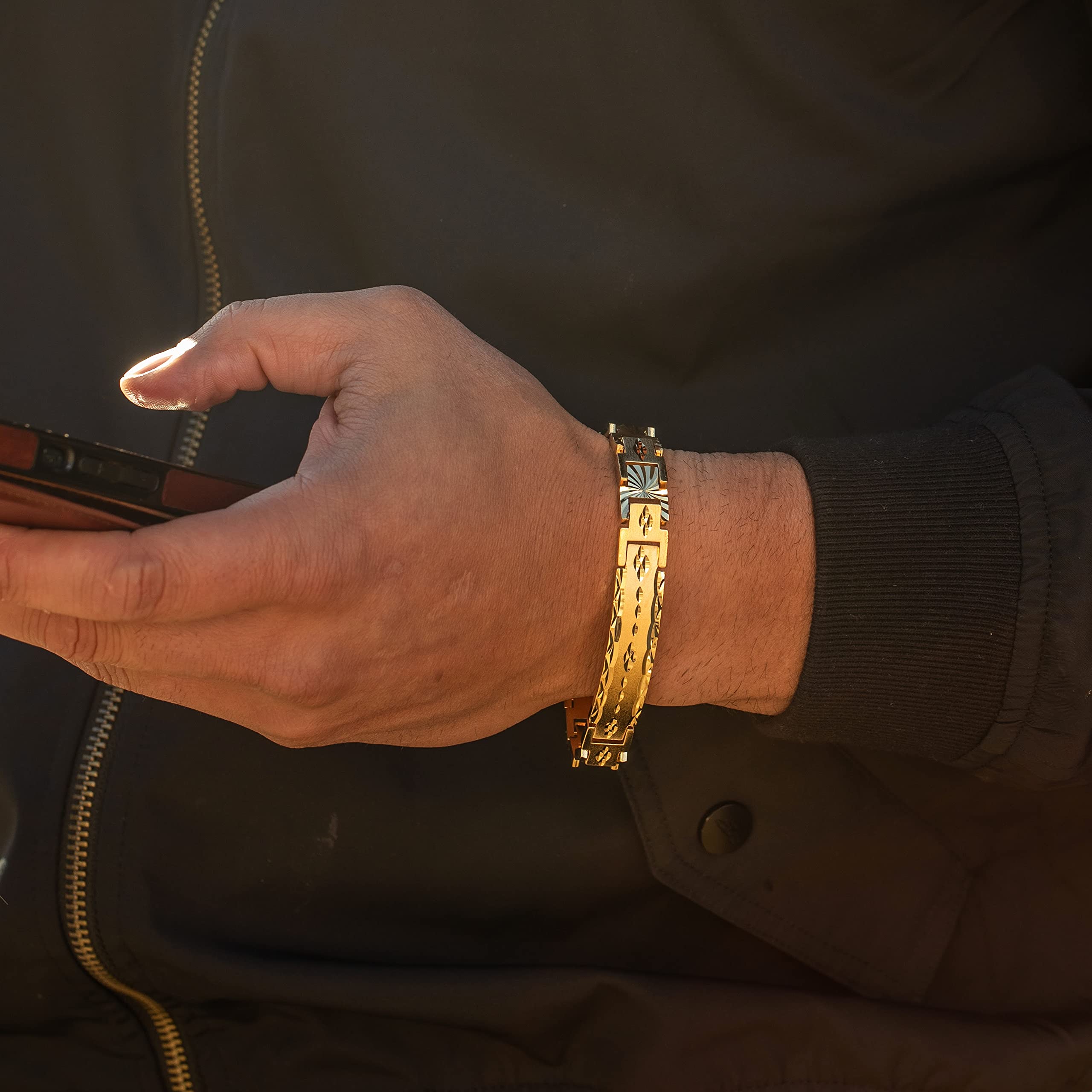 12mm Diamond Cut ID Bracelet