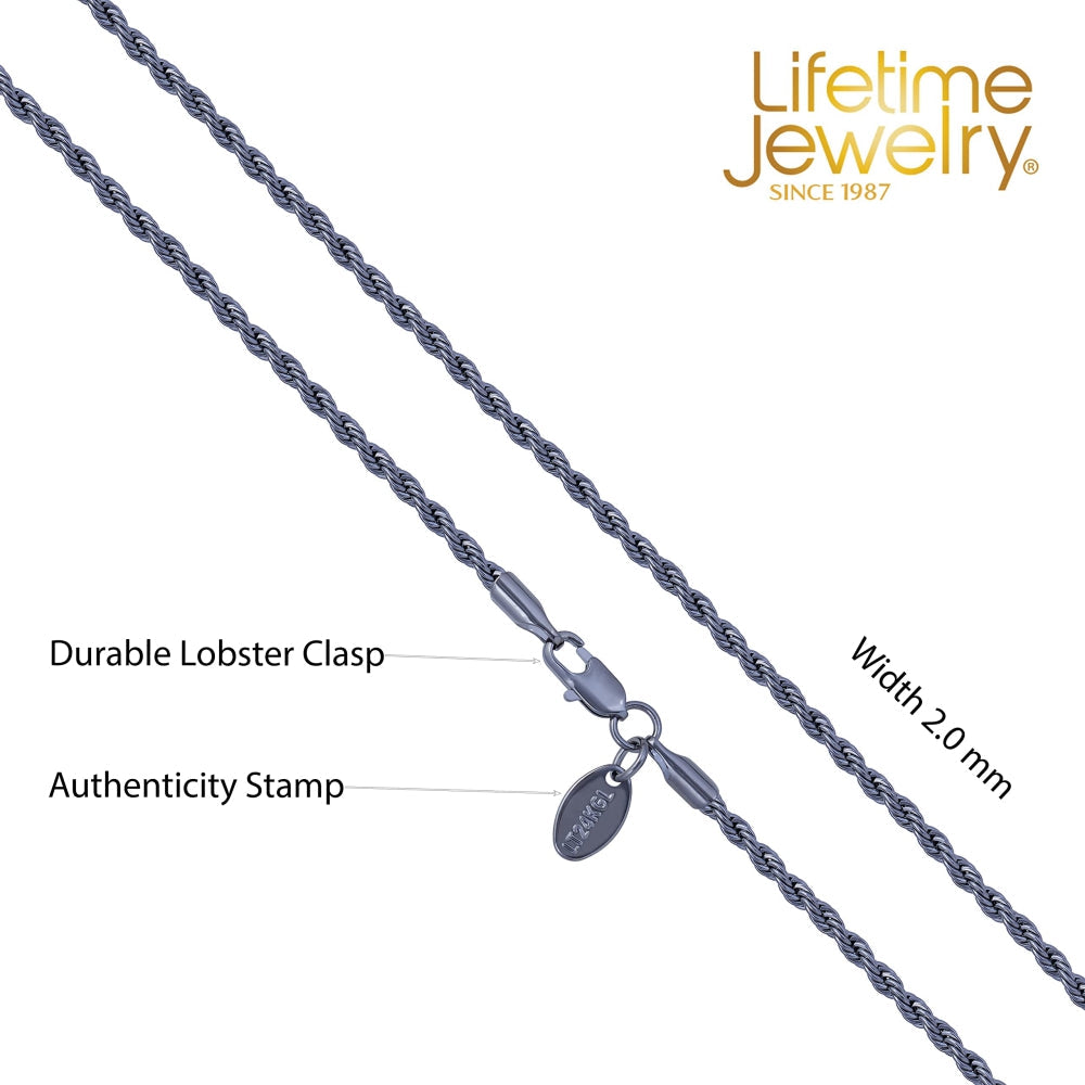 2mm Rope Chain Necklace