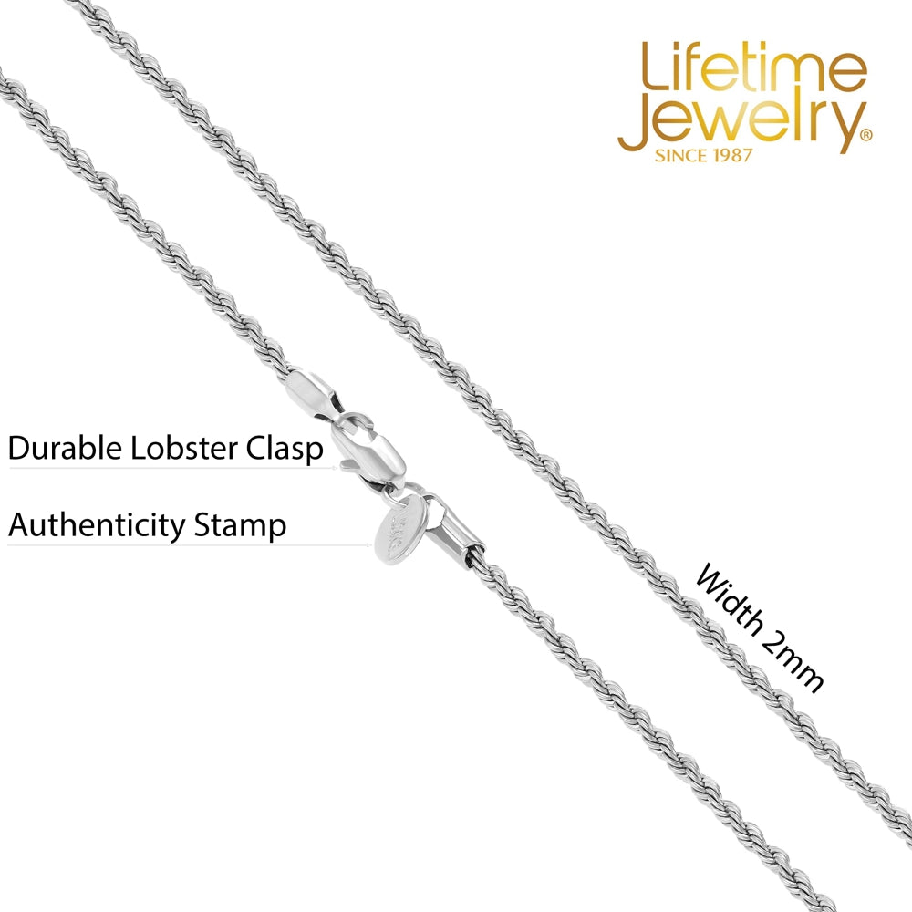 2mm Rope Chain Necklace