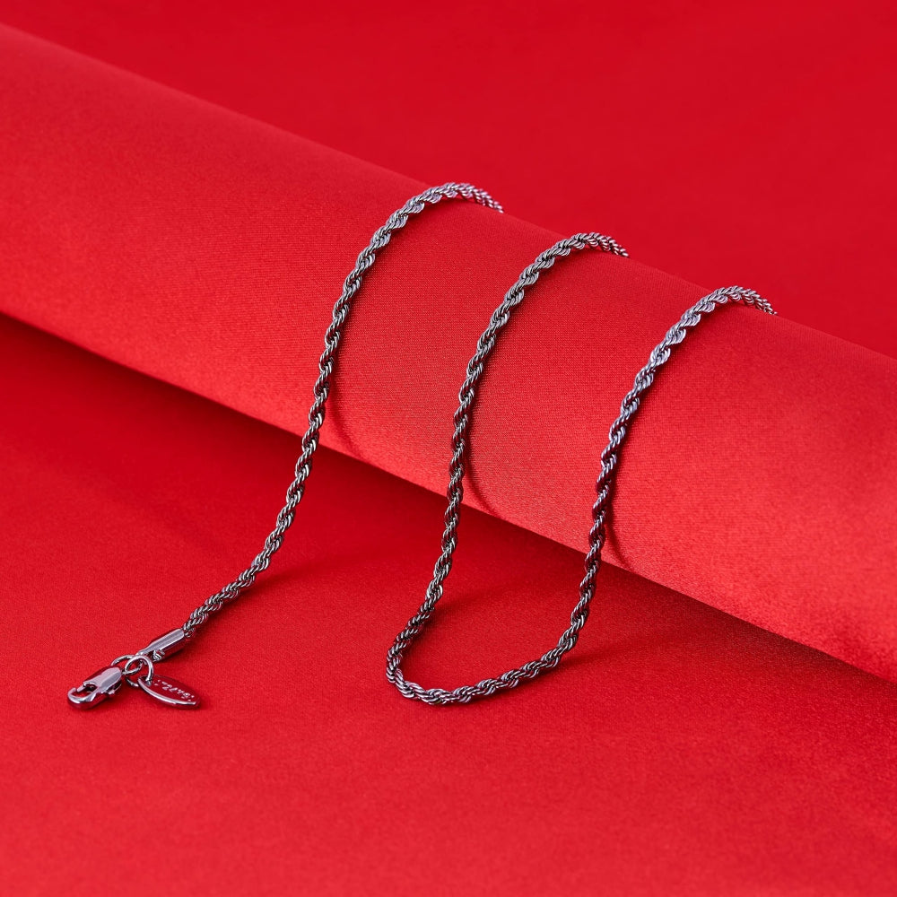 2mm Rope Chain Necklace