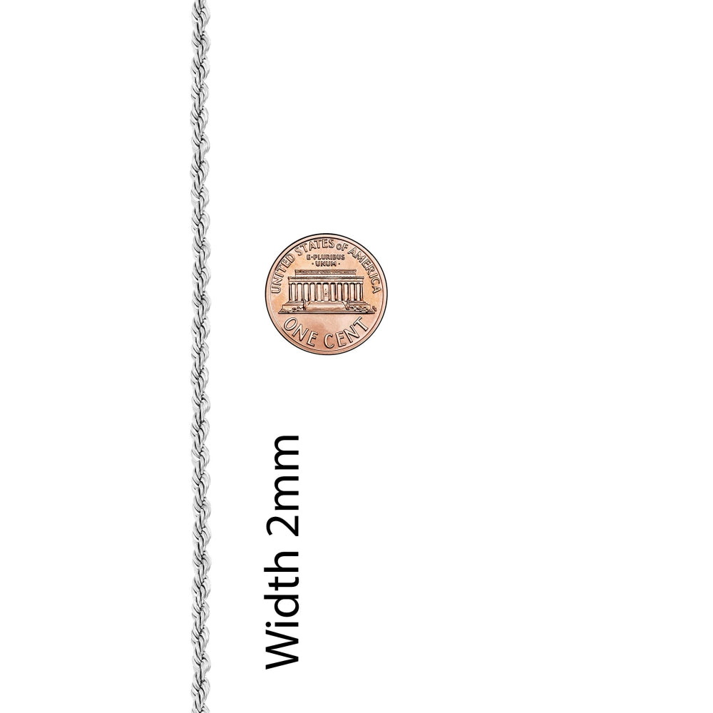 2mm Rope Chain Necklace