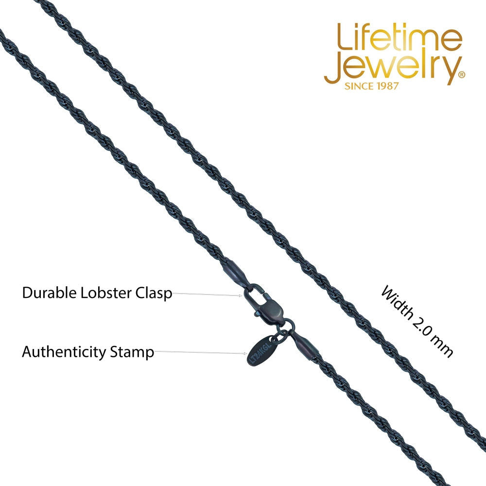 2mm Rope Chain Necklace