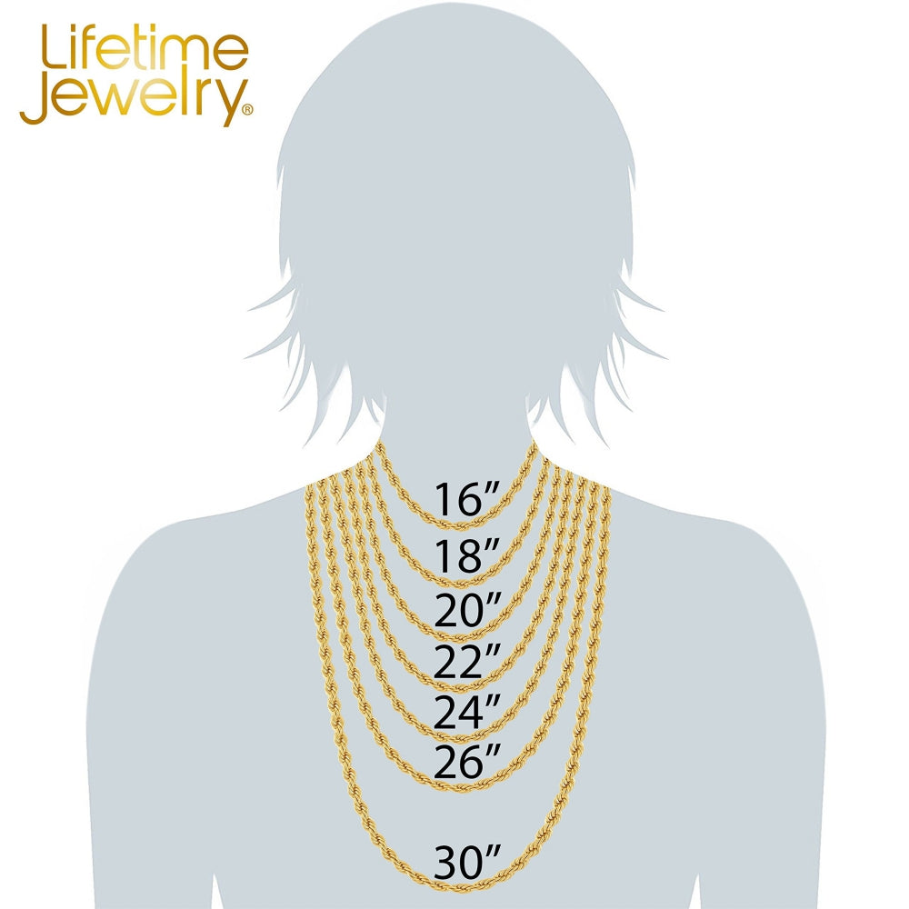 6mm Swiss Diamond Cut Figaro Chain Necklaces