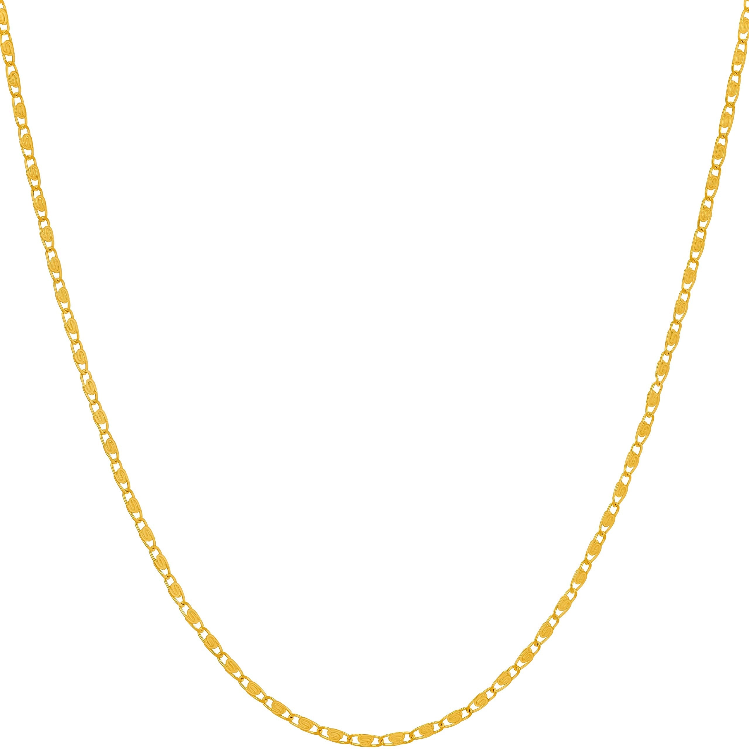 Scroll Link Chain Necklace
