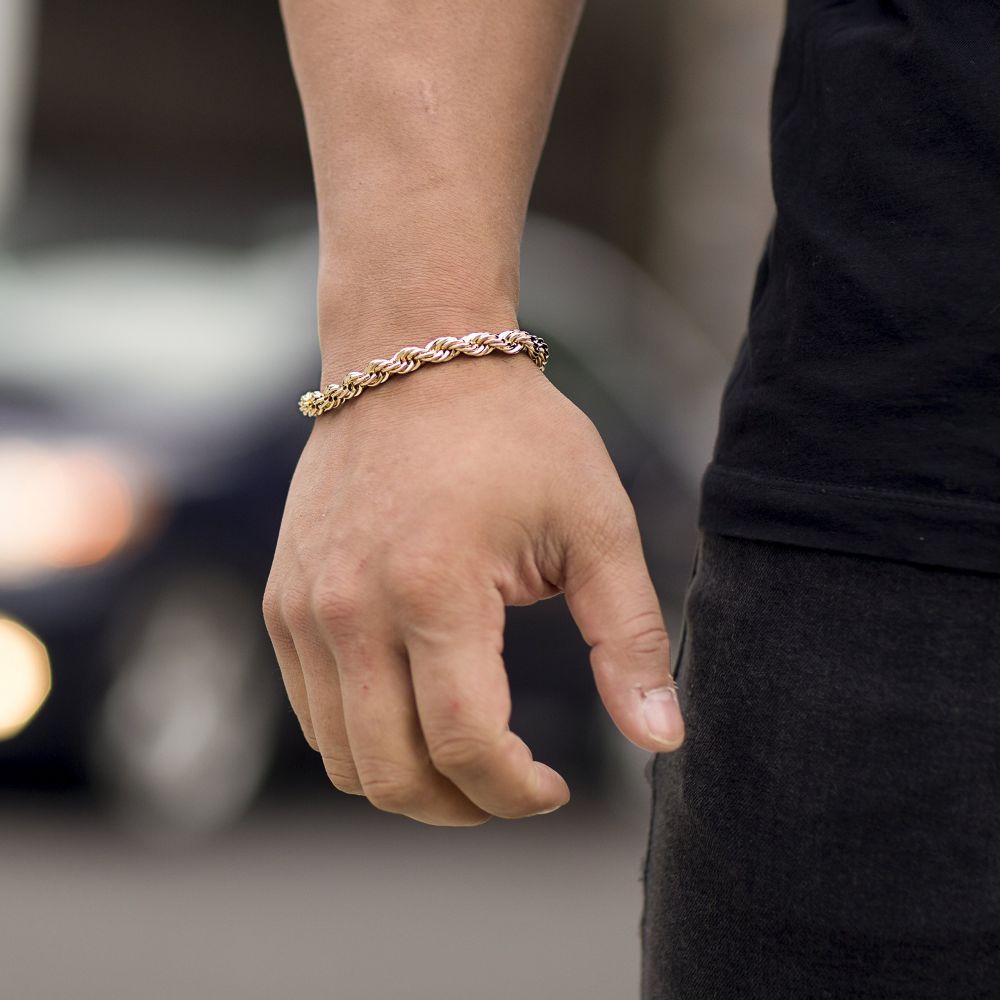 7mm Rope Chain Bracelet
