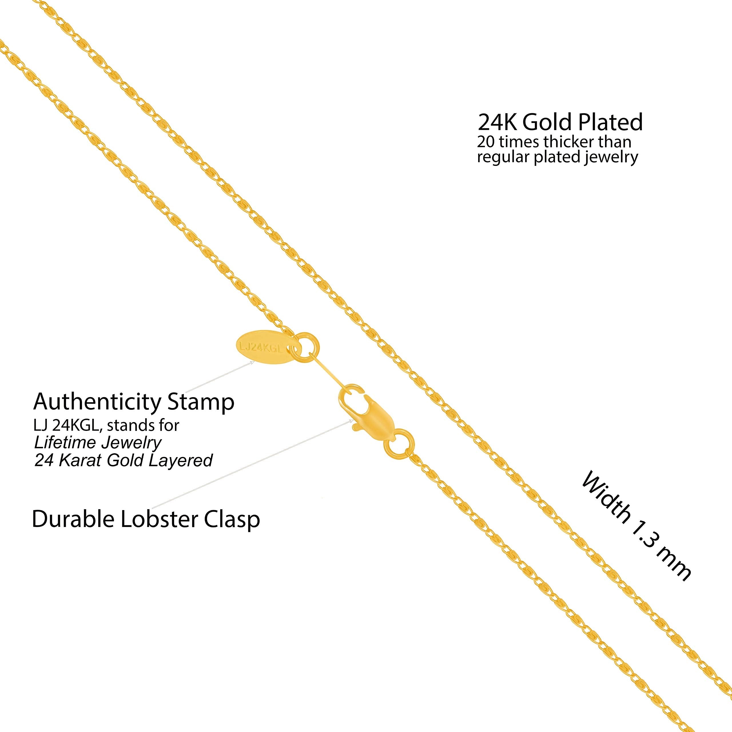 Scroll Link Chain Necklace