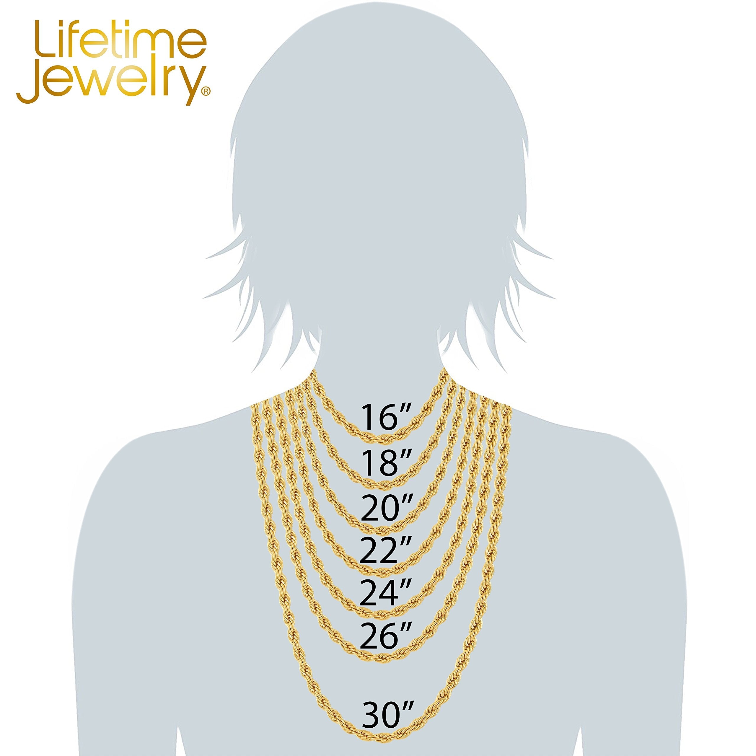 Radiant Diamond Cut Figaro Chain Necklaces 24k Real Gold Plated ( 6mm, 7mm, 9.5mm )