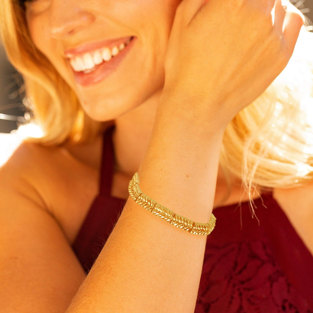 Diamond Cut Nugget Bracelet
