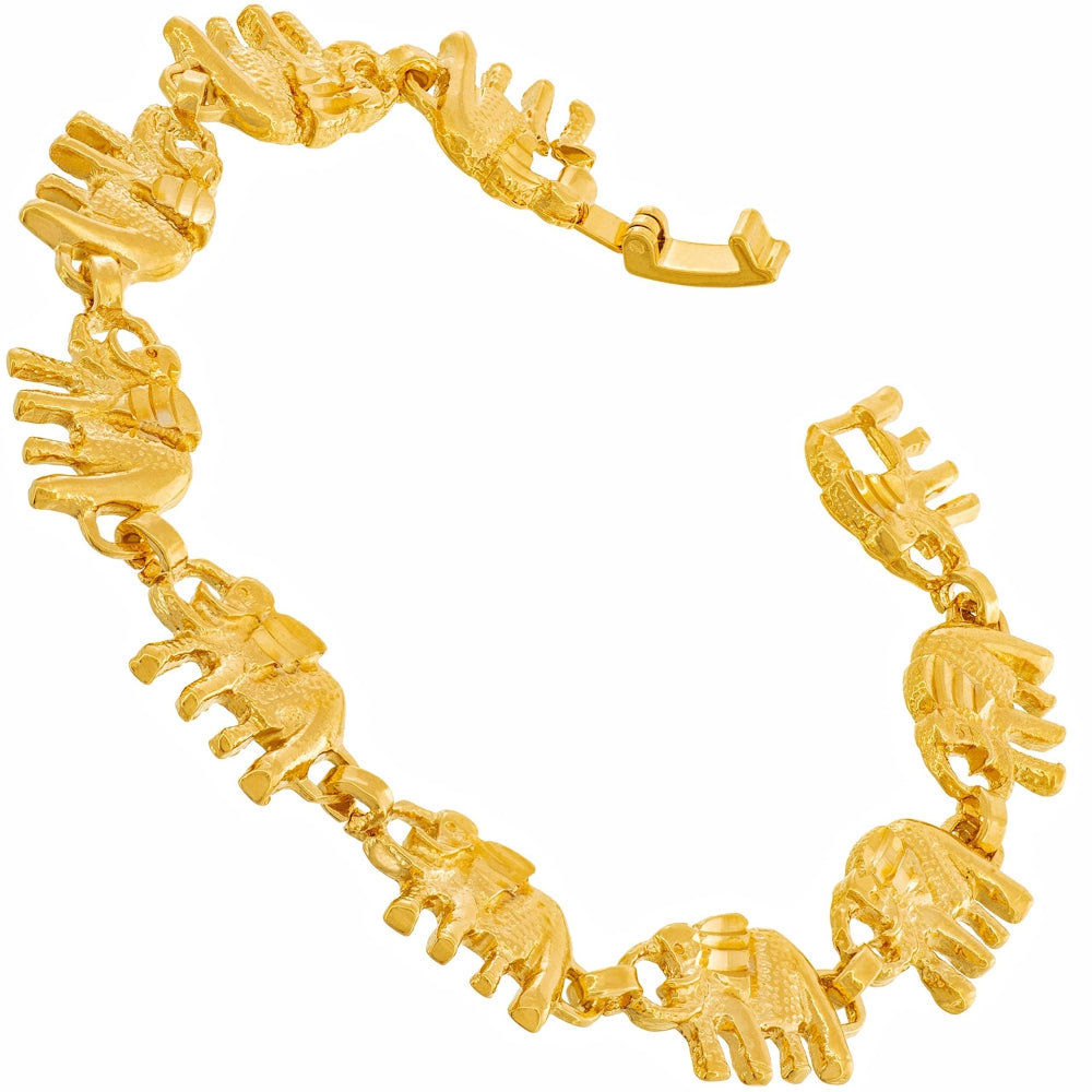 Elephant Link Charm Bracelet