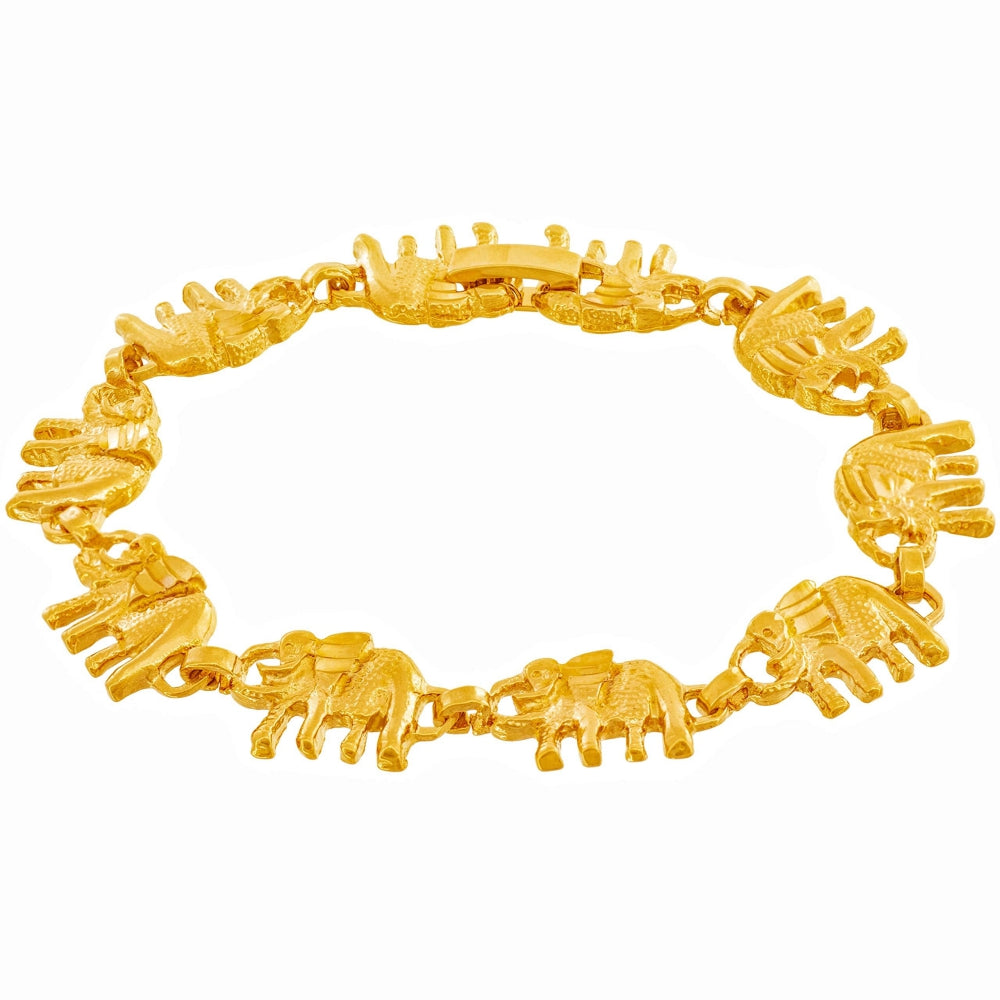 Elephant Link Charm Bracelet