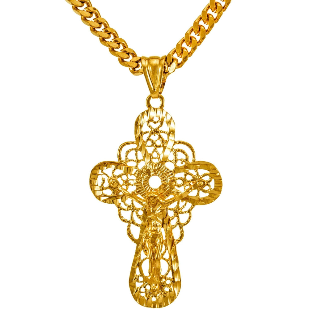 Extra Large Filigree Crucifix