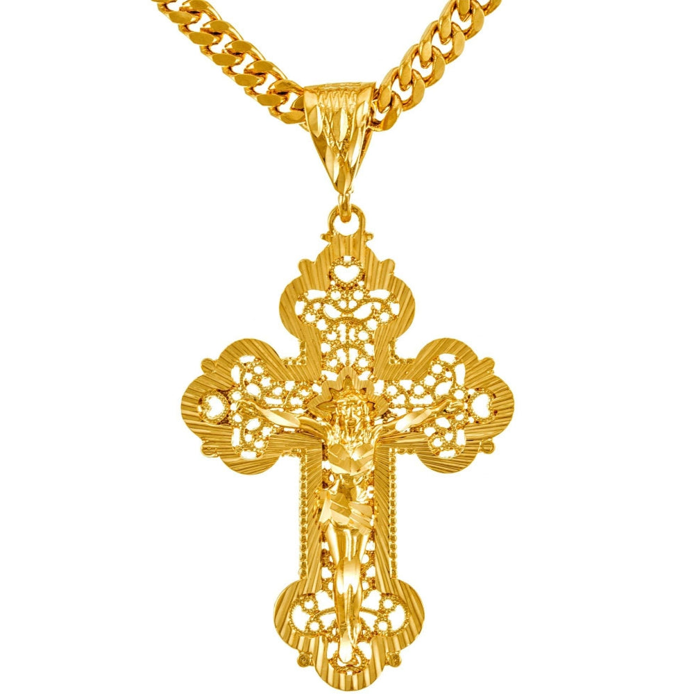 Extra Large Filigree Crucifix