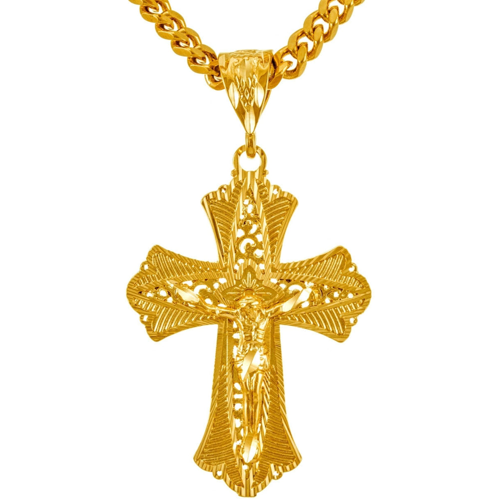 Extra Large Filigree Crucifix