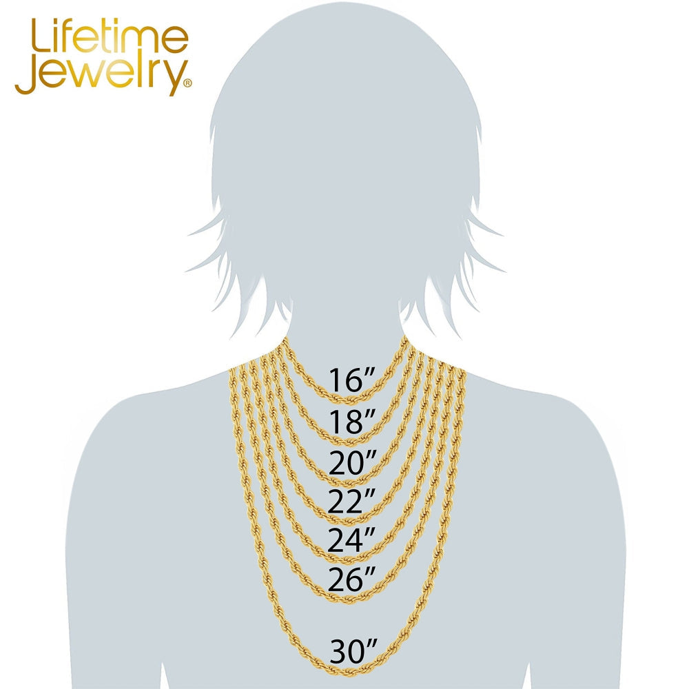 Flat Figaro Chain Necklaces ( 4mm, 5.5mm & 7mm )