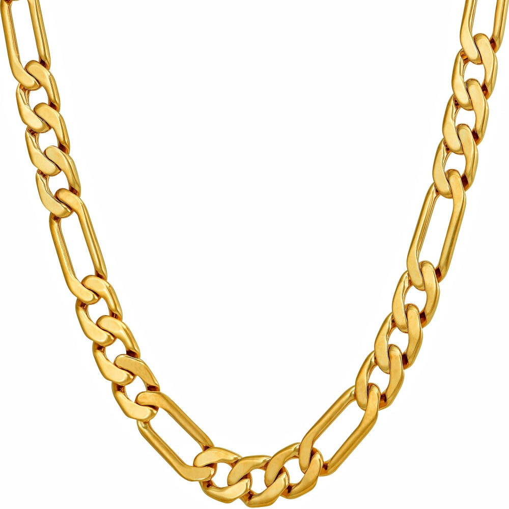 Flat Figaro Chain Necklaces ( 4mm, 5.5mm & 7mm )