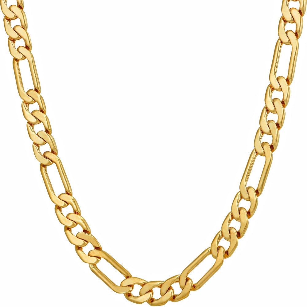 Flat Figaro Chain Necklaces ( 4mm, 5.5mm & 7mm )