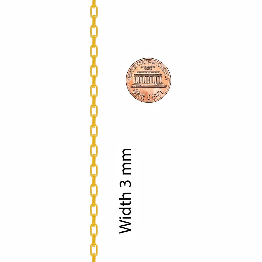 3mm Paperclip Chain Necklace