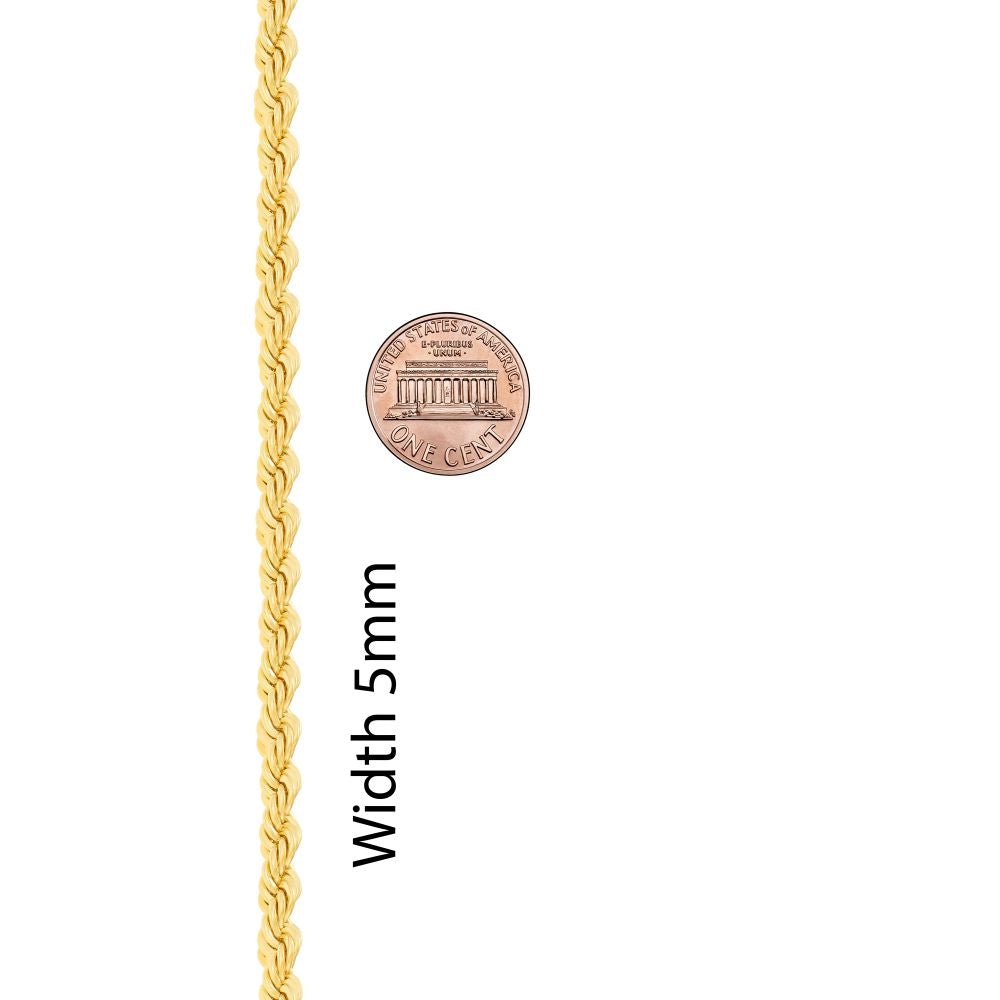 5mm Rope Chain Necklace