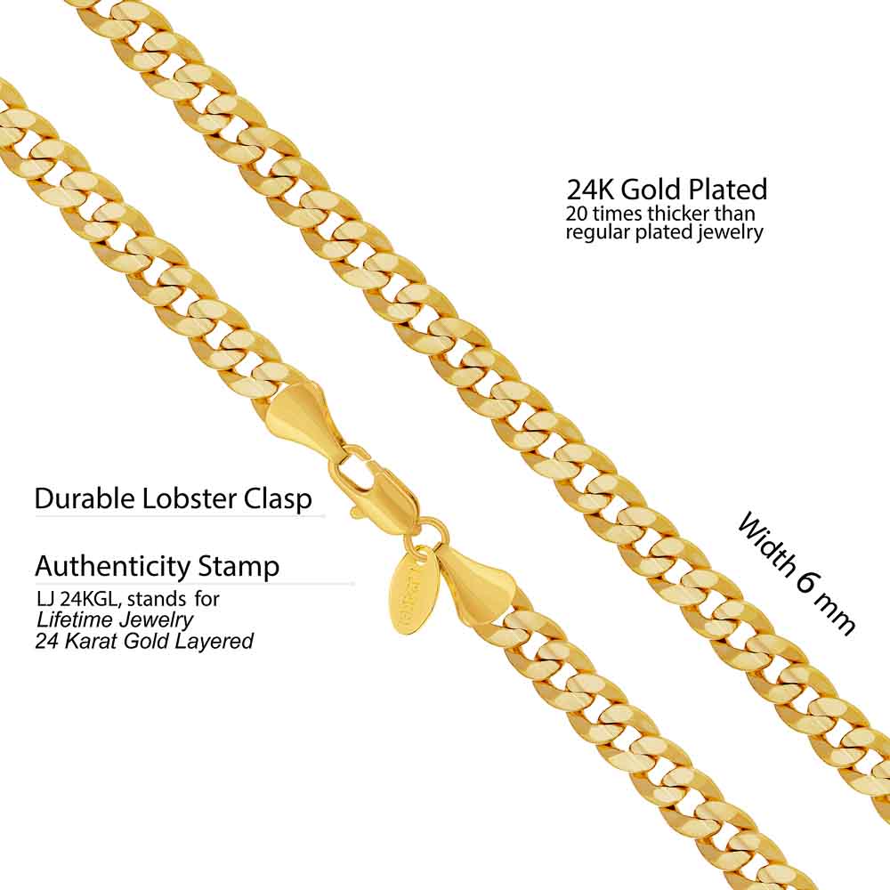6mm Cuban Link Chain Necklace