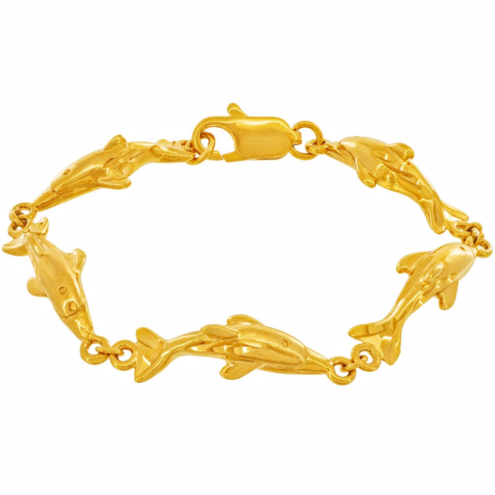 Dolphin Link Charm Bracelet