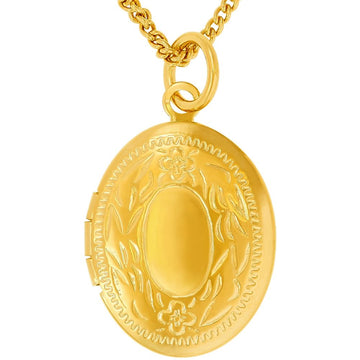 Oval Gold Plated Locket