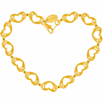 Flat Heart Link Anklet