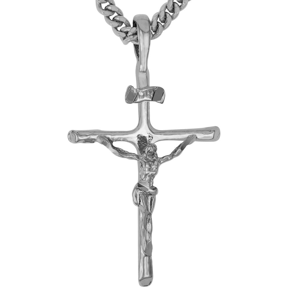 Classic Jesus Crucifix (with or without Pendant Chain)