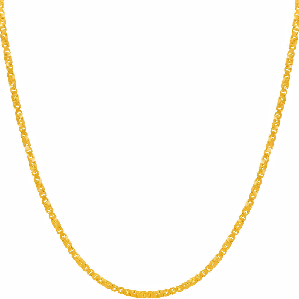 1.7mm Twisted Box Chain Necklace