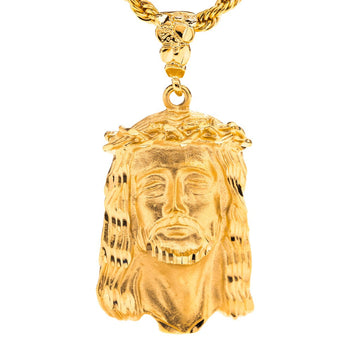 Face of Christ Pendant with Necklace