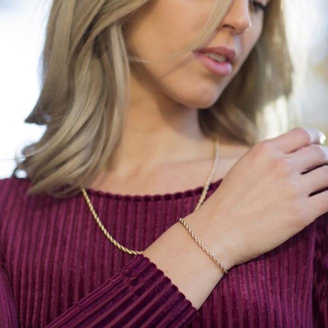 3mm Rope Chain Bracelet